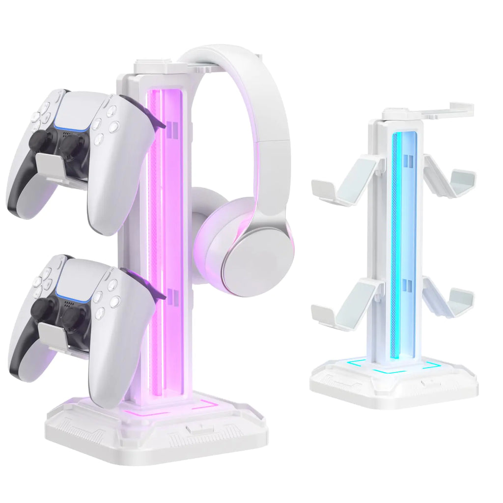Light-up Headset Stand - Gaming Controller Holder for Gaming Room Setup