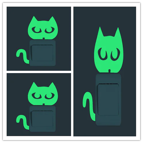 Glow-in-the-Dark Stickers and Light Switch Decor