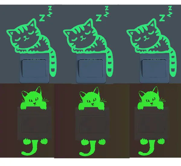 Glow-in-the-Dark Stickers and Light Switch Decor