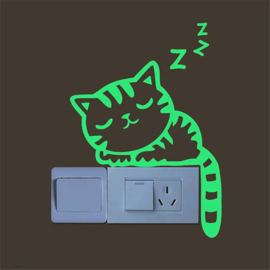 Glow-in-the-Dark Stickers and Light Switch Decor