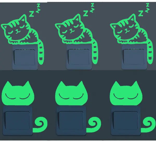Glow-in-the-Dark Stickers and Light Switch Decor