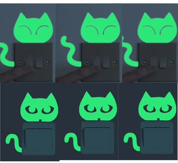 Glow-in-the-Dark Stickers and Light Switch Decor