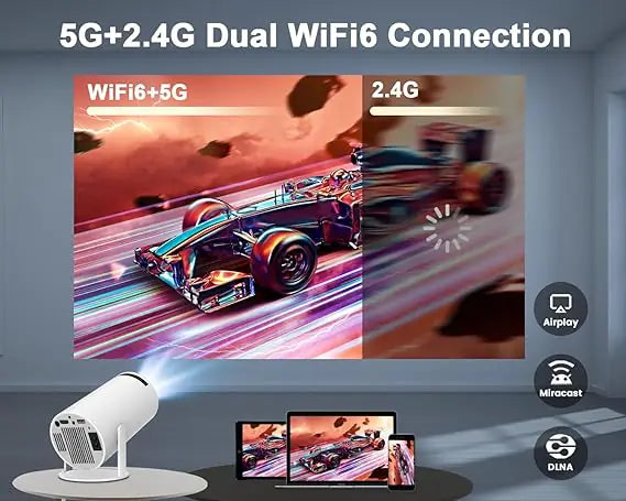 Mini Projector 4K 1080P | Compatible with Phone