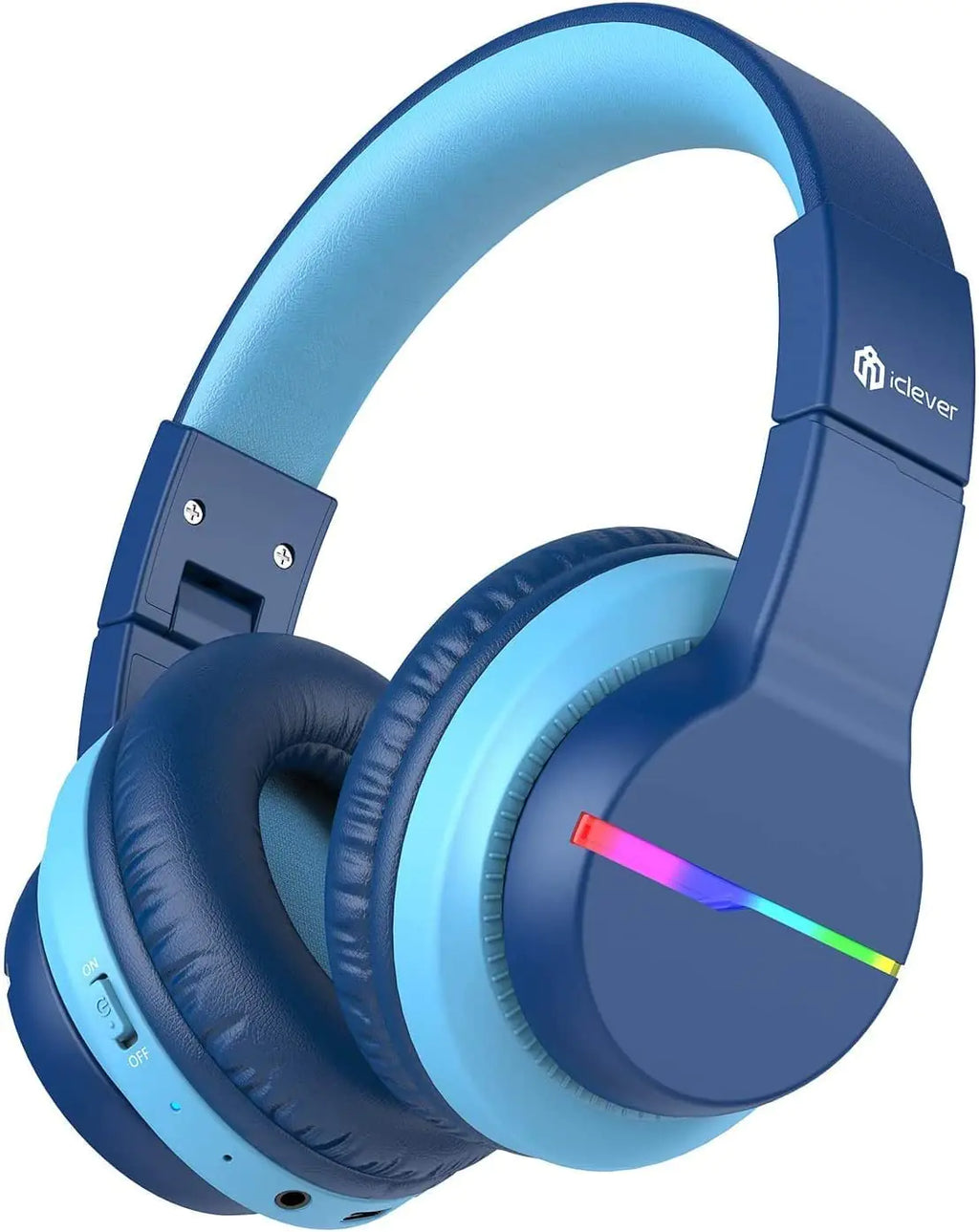 iClever BTH12 Kids Wireless Bluetooth Headphones | Colorful LED Lights