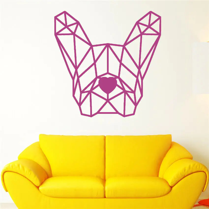 Bulldog Wall Decal for Gaming Room