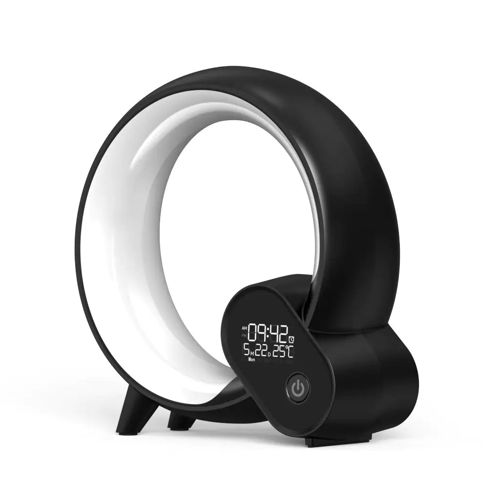 LED Digital Display Alarm Clock Bluetooth Speaker including White Noise LED (21cm * 7.5cm)