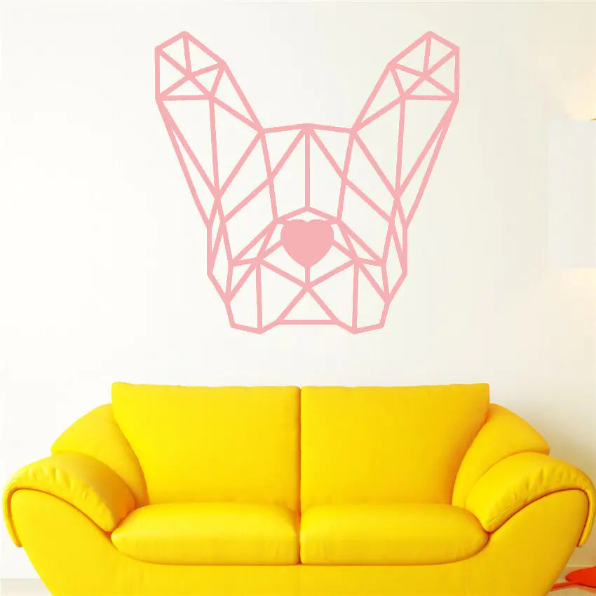 Bulldog Wall Decal for Gaming Room