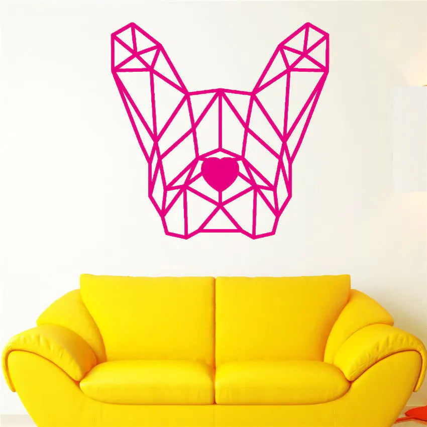 Bulldog Wall Decal for Gaming Room