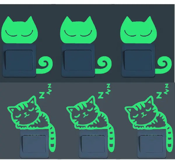 Glow-in-the-Dark Stickers and Light Switch Decor