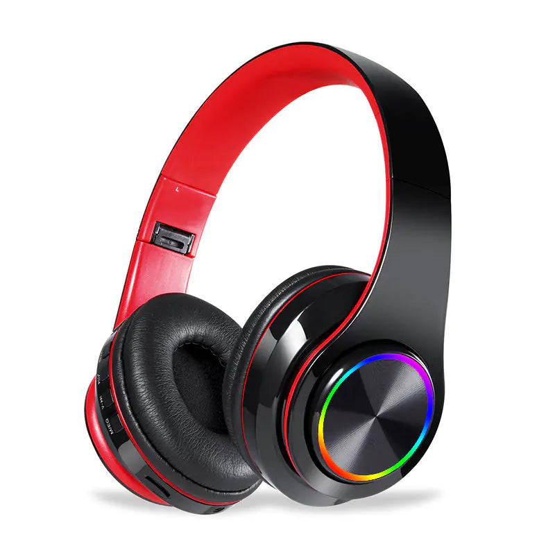 B39 Bluetooth Headphones with LED Light Feature