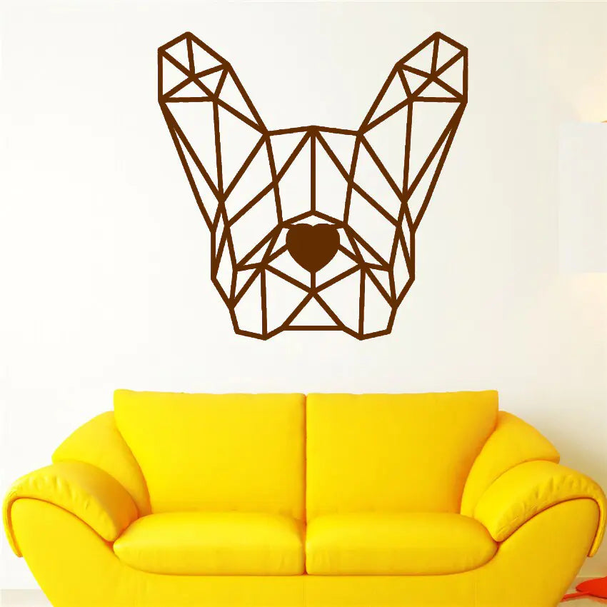 Bulldog Wall Decal for Gaming Room