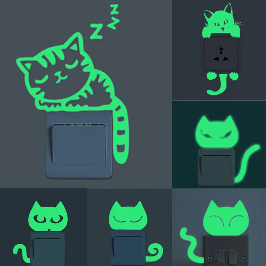 Glow-in-the-Dark Stickers and Light Switch Decor