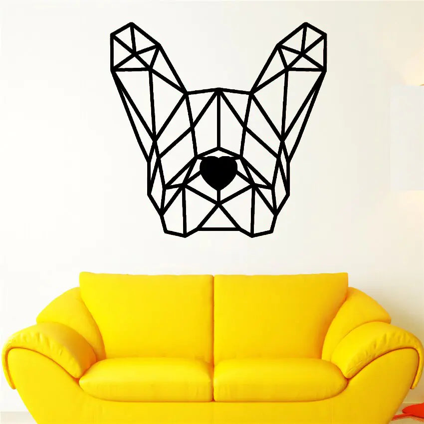Bulldog Wall Decal for Gaming Room