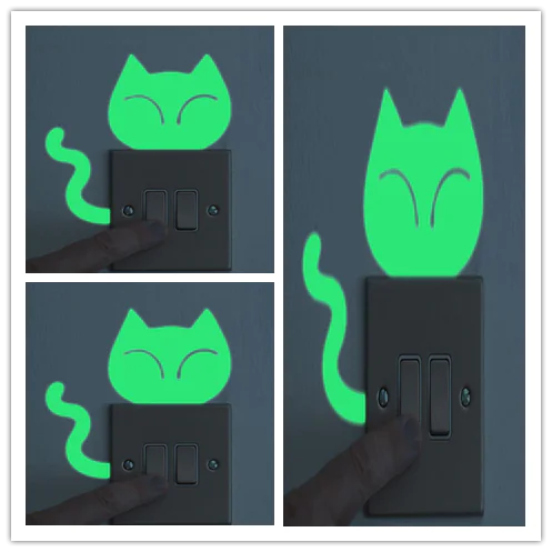 Glow-in-the-Dark Stickers and Light Switch Decor