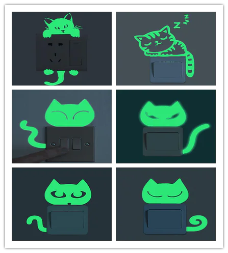 Glow-in-the-Dark Stickers and Light Switch Decor