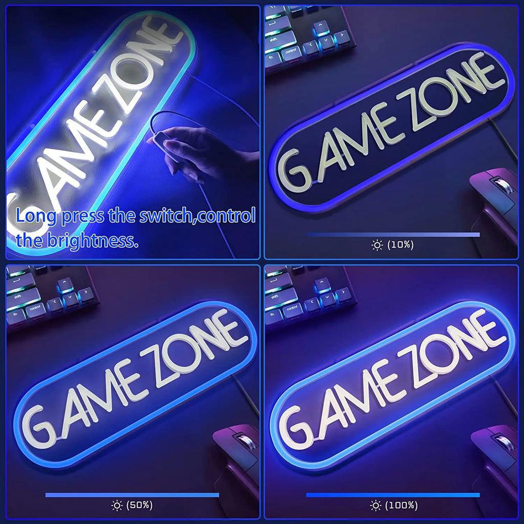 LED Neon Desk Lamp - Game Zone Indoor Decor
