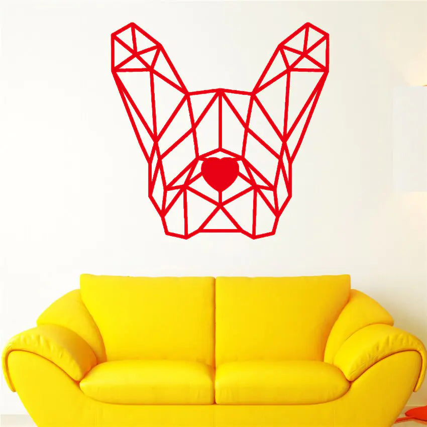 Bulldog Wall Decal for Gaming Room