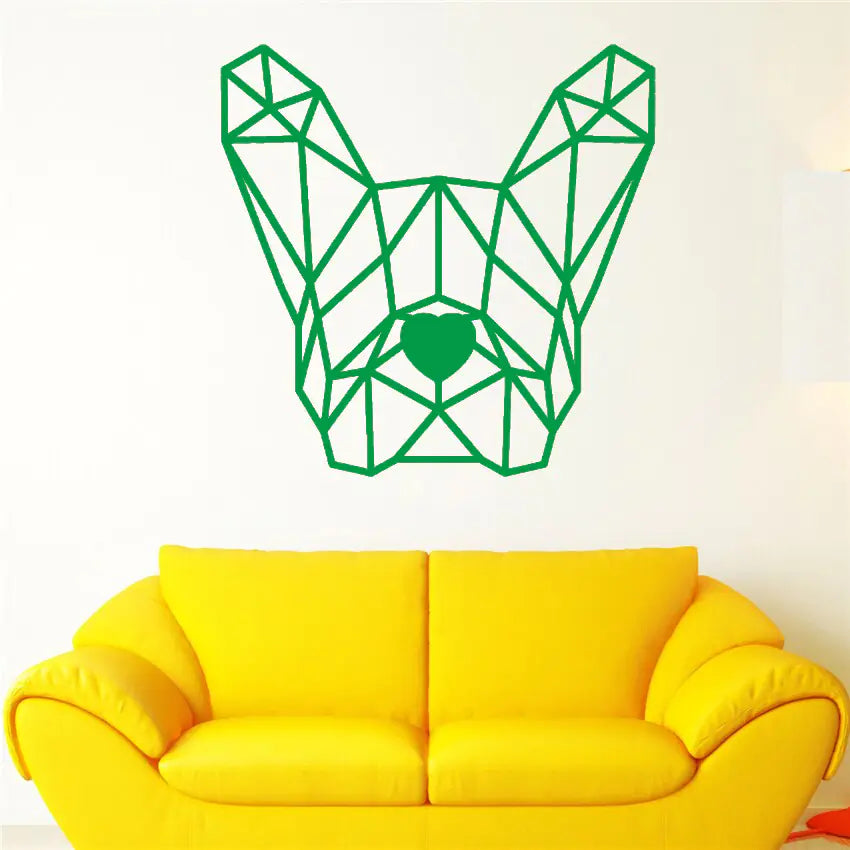 Bulldog Wall Decal for Gaming Room