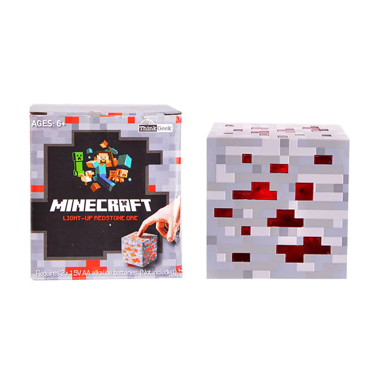 Minecraft Color Changing Sword Pickaxe Lamp, Light-up Redstone Ore, Light-up Diamond Ore