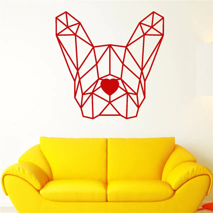 Bulldog Wall Decal for Gaming Room