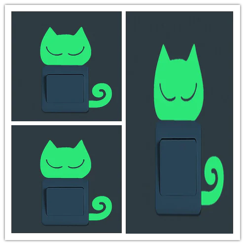 Glow-in-the-Dark Stickers and Light Switch Decor