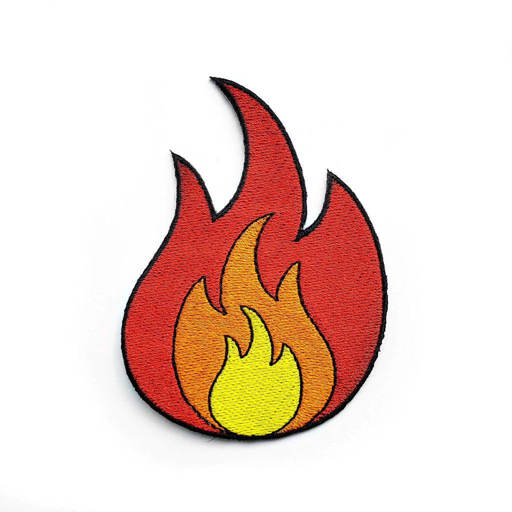 Fire Emoji Iron-on Patch