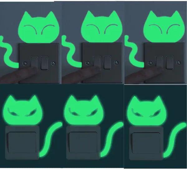 Glow-in-the-Dark Stickers and Light Switch Decor