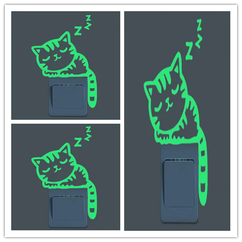 Glow-in-the-Dark Stickers and Light Switch Decor