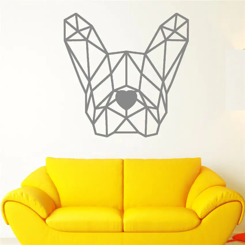 Bulldog Wall Decal for Gaming Room